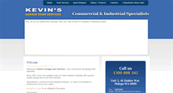 Desktop Screenshot of kevinsgaragedoors.com.au